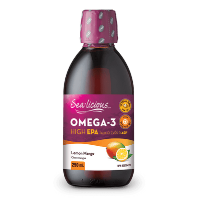 Omega-3 High EPA Lemon Mango, Sea-licious Liquid