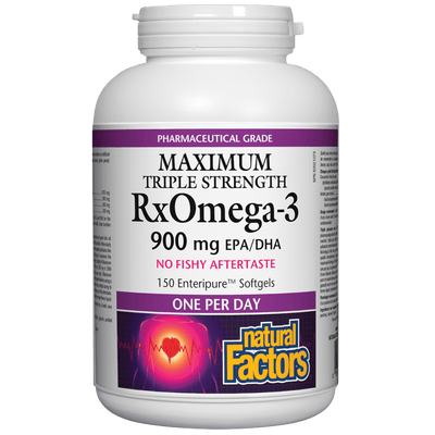 RxOmega-3  Maximum Triple Strength 900 mg Enteripure Softgels