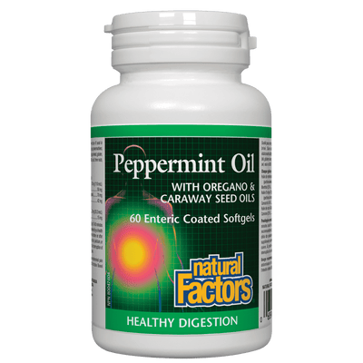 Peppermint Oil  with Oregano & Caraway Seed Oils  Enteric Coated Softgels