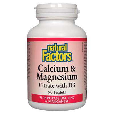 Calcium & Magnesium Citrate with D3  Plus Potassium, Zinc & Manganese  Tablets