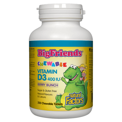 Chewable Vitamin D3 400 IU, Berry Bunch Big Friends Chewable Tablets