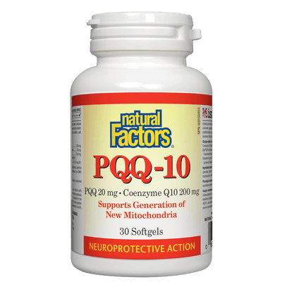 PQQ-10  PQQ 20 mg  Coenzyme Q10 200 mg Softgels