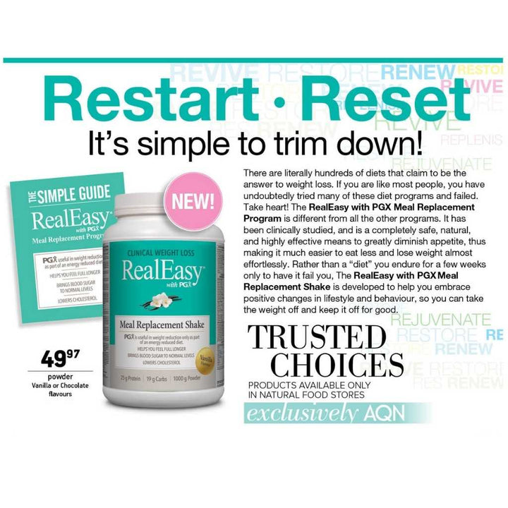 RealEasy with PGX Vegan Meal Replacement Chocolate Flavour