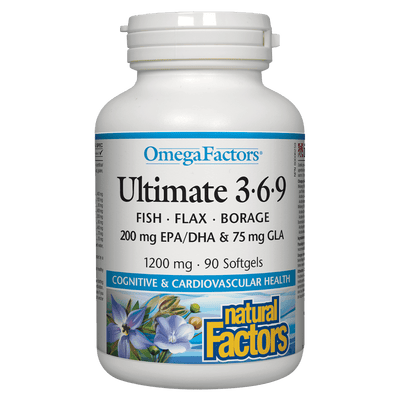 Ultimate 369 1200 mg, OmegaFactors Softgels