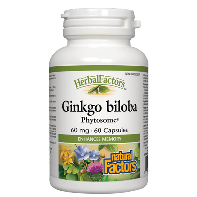 Ginkgo biloba Phytosome 60 mg, HerbalFactors Capsules
