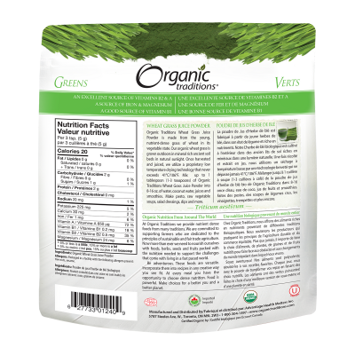 Organic Wheat Grass Juice Powder