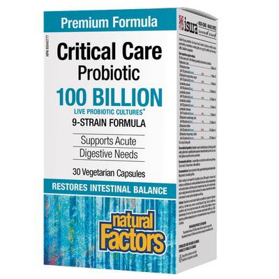 Critical Care Probiotic   100 Billion Live Probiotic Cultures Vegetarian Capsules