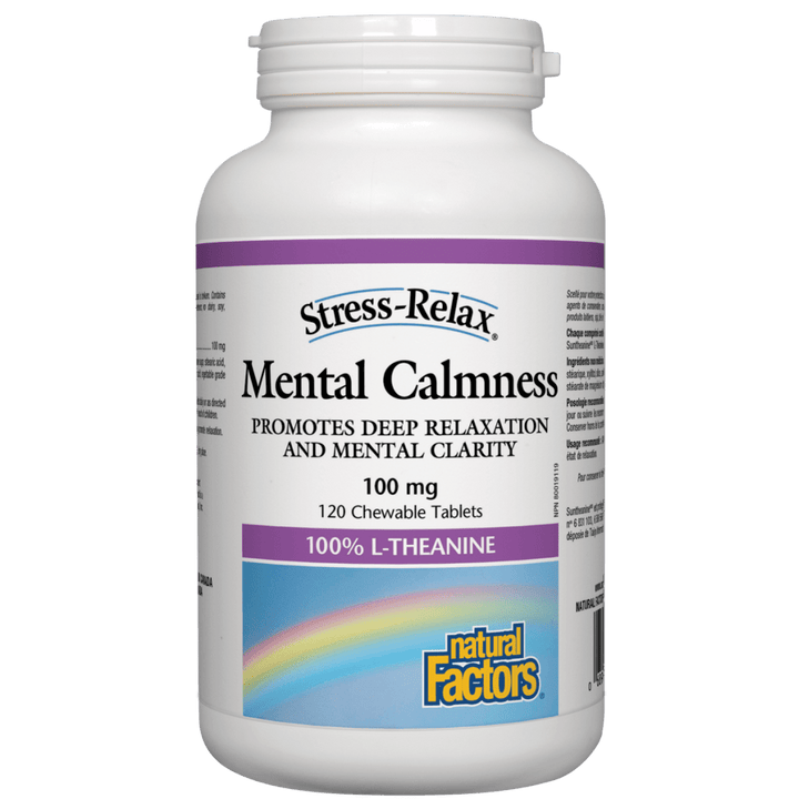 Mental Calmness 100 mg, Stress-Relax Chewable Tablets