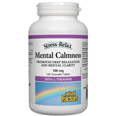 Mental Calmness 100 mg, Stress-Relax Chewable Tablets