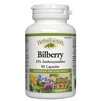 Bilberry, HerbalFactors Capsules