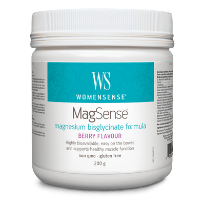 MagSense magnesium bisglycinate formula Berry Flavour Powder
