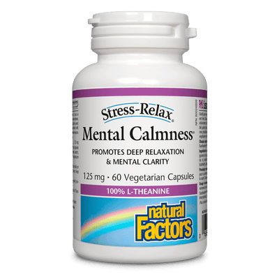 Mental Calmness 125 mg, Stress-Relax Vegetarian Capsules