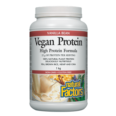 Vegan Protein High Protein Formula, Vanilla Bean Powder