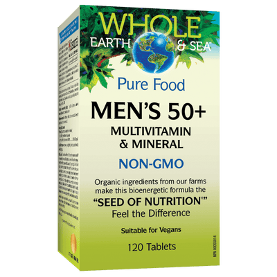 Men's 50+ Multivitamin & Mineral, Whole Earth & Sea Tablets