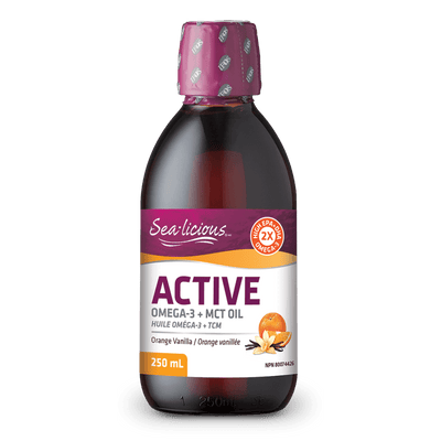 Active Omega-3 + MCT Oil, Orange Vanilla, Sea-licious Liquid